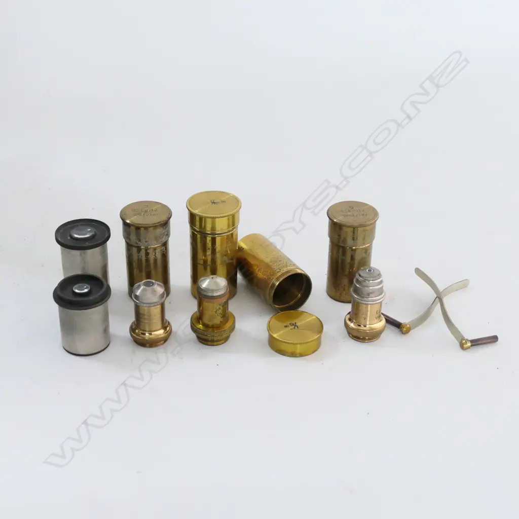 J.SWIFT & SON, LONDON BRASS COMPOUND MONOCULAR MICROSCOPE, w MECHANICAL STAGE, RAISED ON 'ENGLISH' BASE, IN MAHOG BOX Image 1++